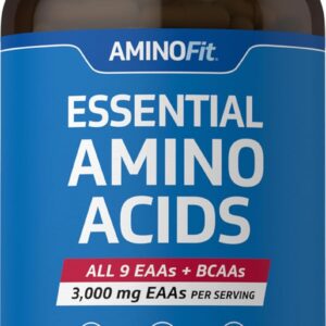 Piping Rock Essential Amino Acids Supplement | 3000mg | 180 Capsules | Complex Blend for Men and Women | EAA and BCAA | Non-GMO, Gluten Free | by Fitness Labs