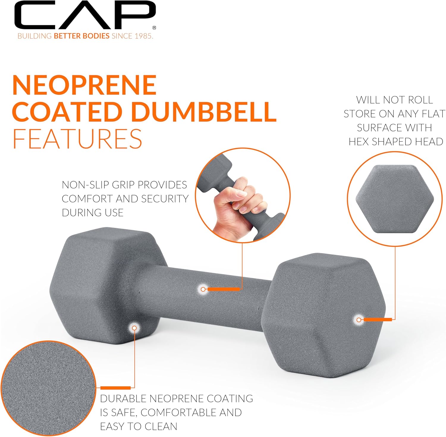 CAP Neoprene Coated Dumbbell Weights | Multiple options - Image 4