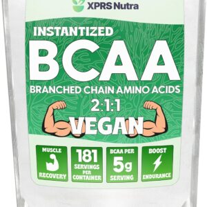 XPRS Nutra BCAA Powder – Amino Acids Supplement for Men – Unflavored BCAA Workout Supplements – Gym Supplements for Men – Amino Acids Supplement for Women for Gym Post Workout Recovery (2 Pounds)