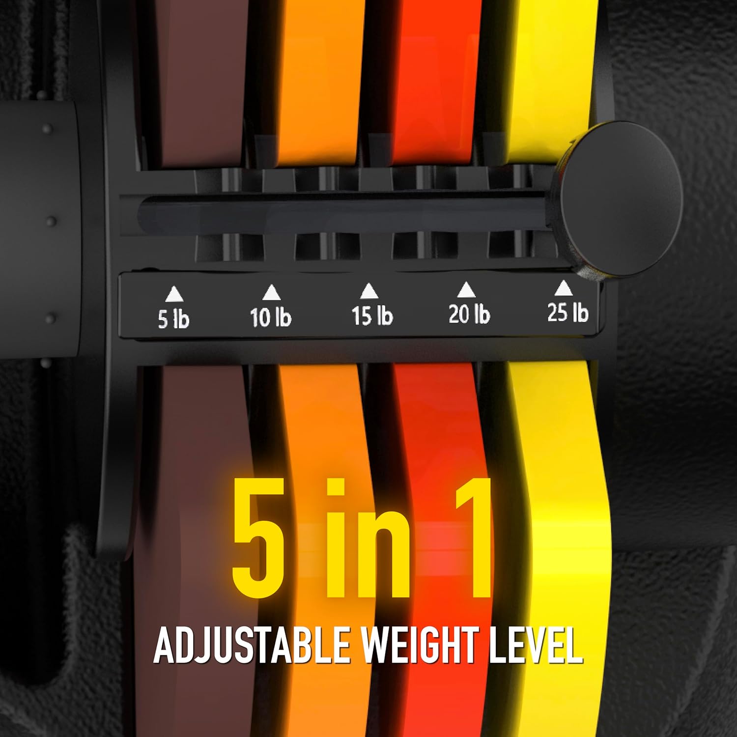 ATIVAFIT Adjustable Dumbbell Set 25 LB Pair with Storage Box, 5-in-1 Free Weights with Quick Dial, Safety Lock & Anti-Slip Grip, Space-Saving Home Gym Equipment for Strength Training - Image 3