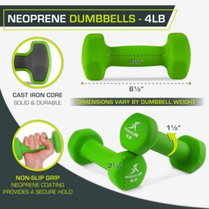 ProsourceFit Neoprene Dumbbell Coated for Non-Slip Grip