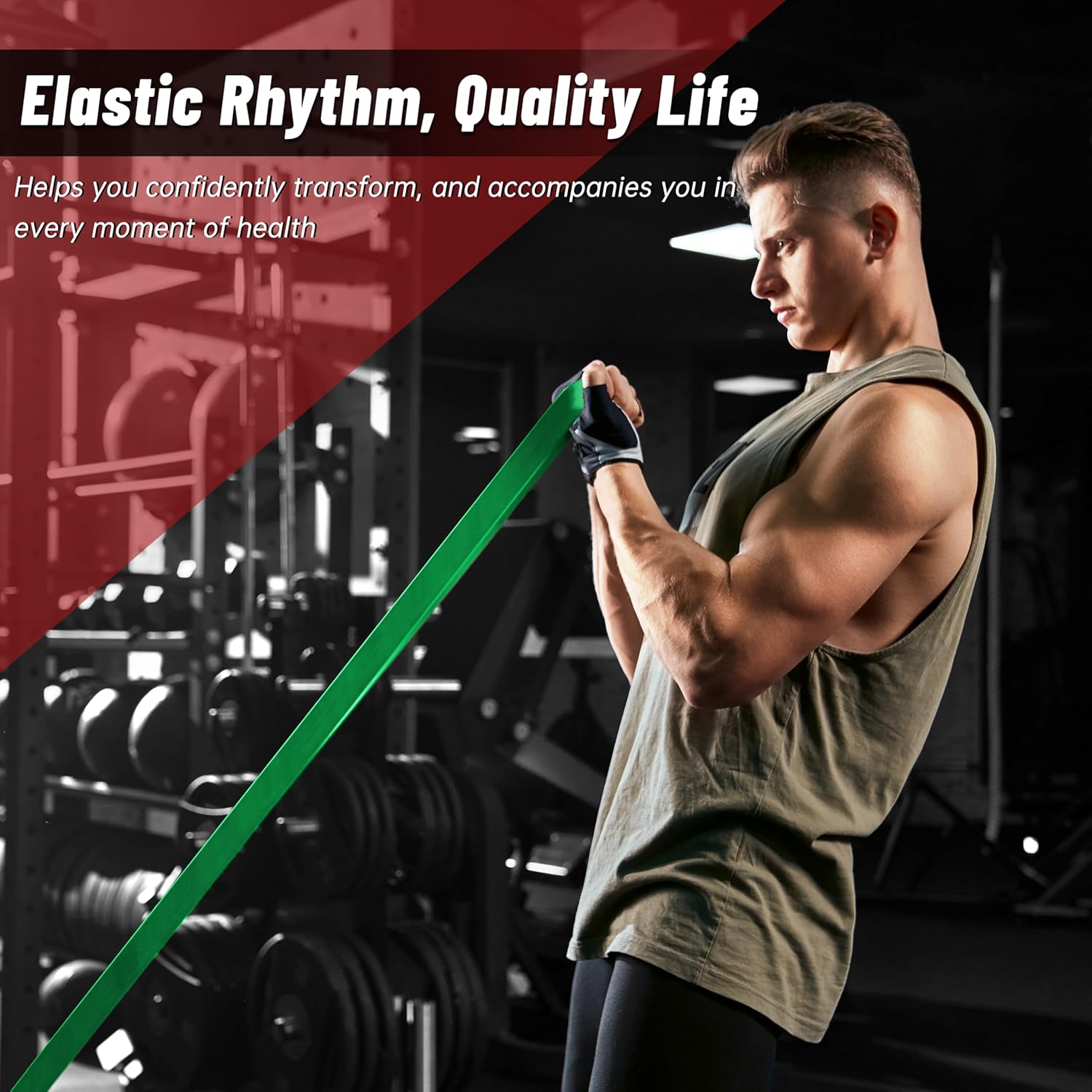 Pull Up Assistance Bands, 5-Level Resistance Bands for Working Out, Pull Up Bands for Men & Women, Exercise Bands for Full-Body Training, Fitness, Physical Therapy, Stretch Workout Bands at Home, Gym - Image 5