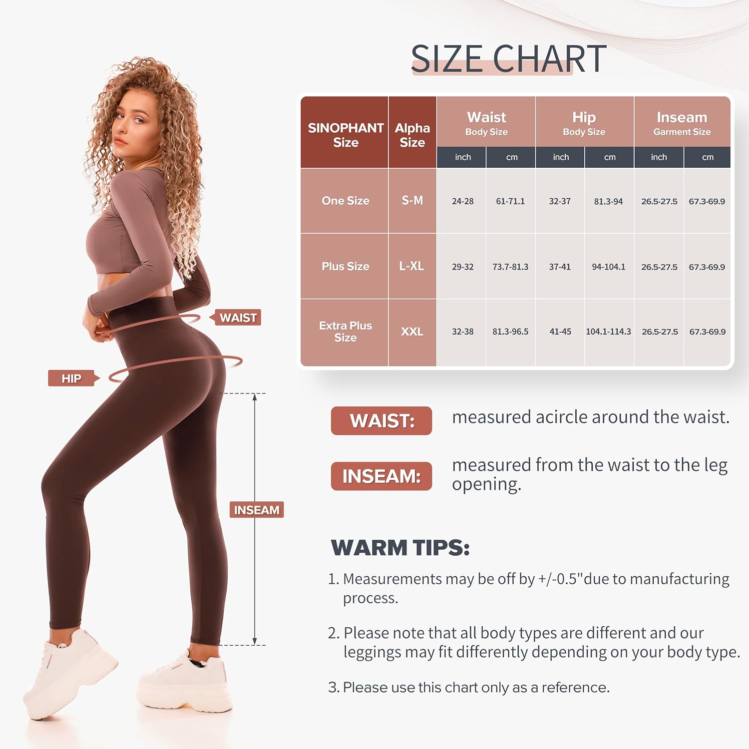 SINOPHANT High Waisted Leggings for Women - 2 Packs Buttery Soft Yoga Pants for Workout Athletic - Image 6