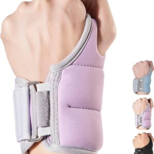 AceSpear Wrist Weights with Thumb Loops Lock for Men Women 1lb*2 2lbs*2 3lbs*2 Ankle Weights Weighted Gloves for Running Strength Training Walking Exercises