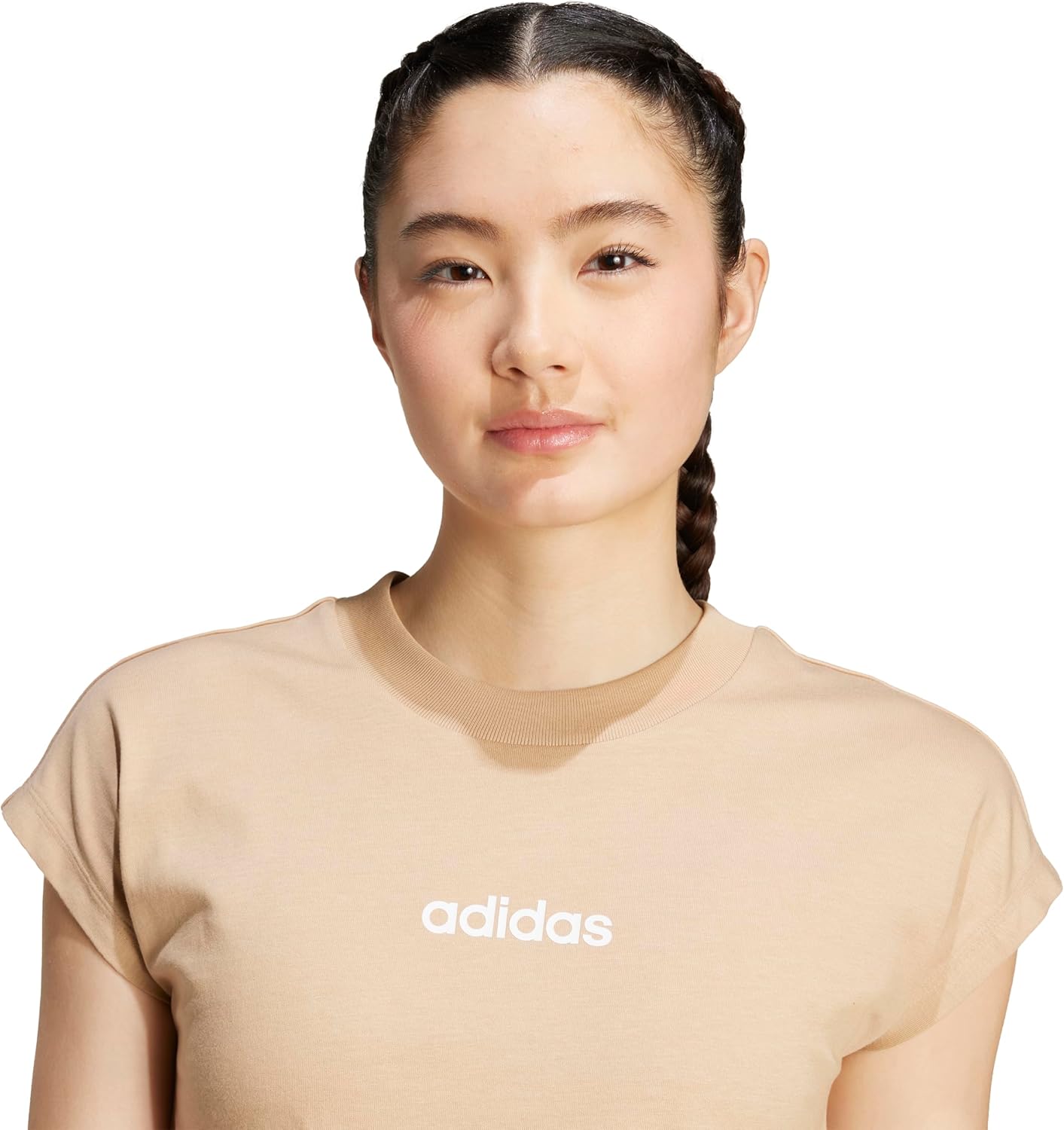 adidas Women's Linear Single Jersey Sportswear T-Shirt - Image 5