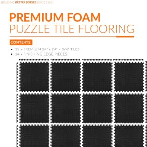 CAP Puzzle Exercise Mats | 3/4” Thick EVA Interlocking Foam Tiles for Home Gym Flooring | Multiple Options