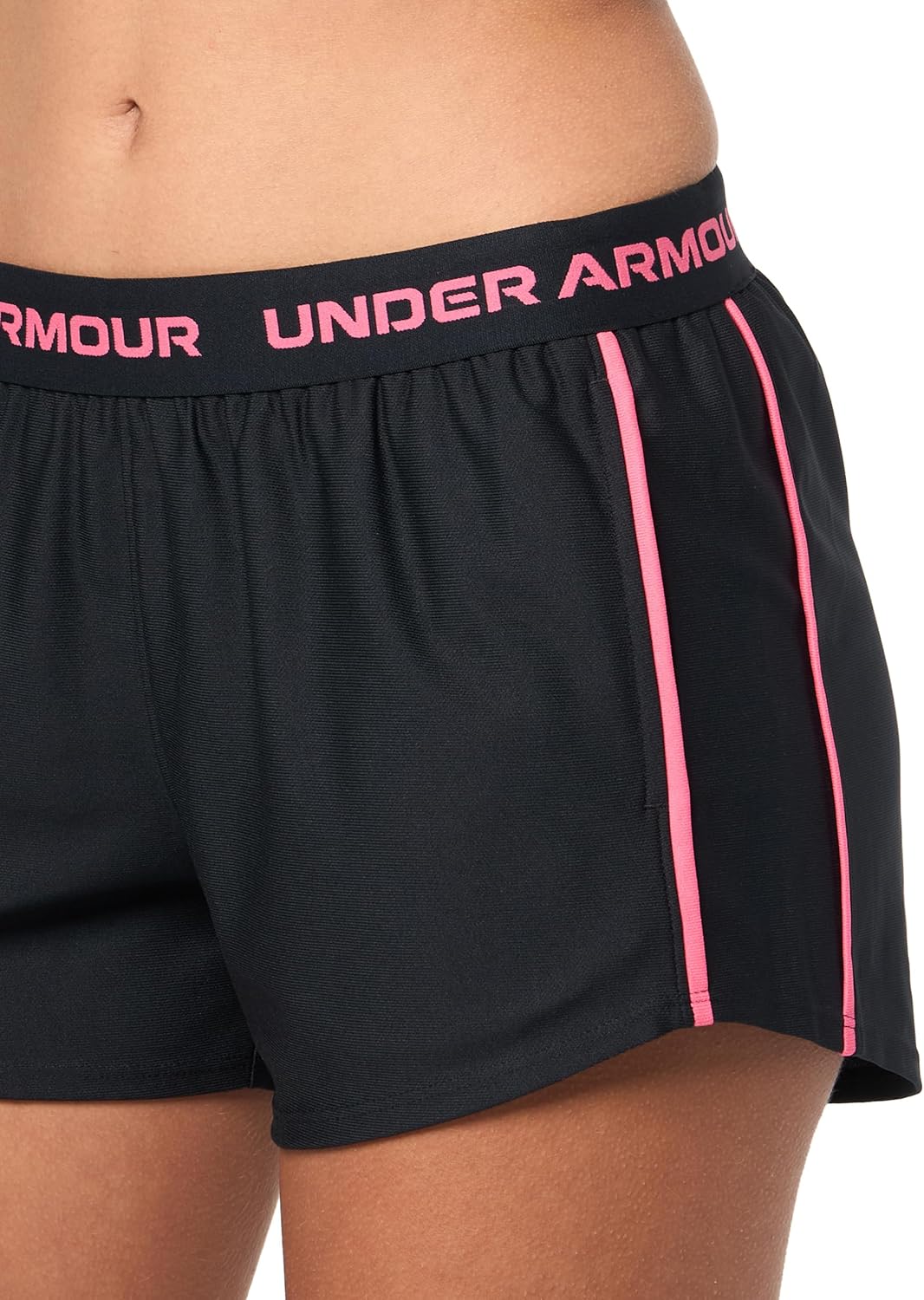 Under Armour Women's Tech Play Up Short, 3" Inseam Low Rise with Pockets - Image 3