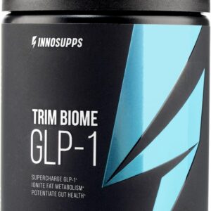 InnoSupps Trim Biome GLP-1 – Gut Health + Metabolic Support* – Prebiotic + Probiotic + Postbiotic – Akkermansia + Berberine – 60 Capsules. 30 Servings