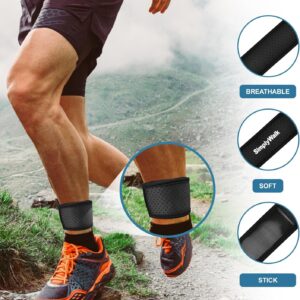 Ankle Band for Fitbits & Smartwatches, Softwear Ankle Band (Device not Included) (Black)(Medium)