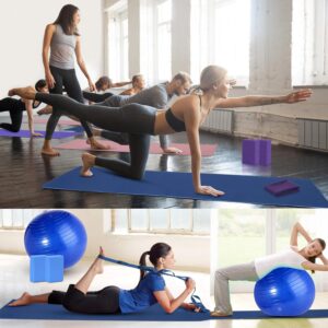 Yoga Starter Kit – 11-Piece Set with Yoga Blocks, Strap, Ball, Mat, Carrying Strap, Net Bag, Cooling Towel
