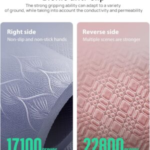 Keep Extra Large Yoga Mat with Strap, 75″ x 47″ x 0.28″ – Extra Wide Thickened Exercise Mat for Women and Men Exercise, Fitness Mat for Home Workout, Yoga, Pilates