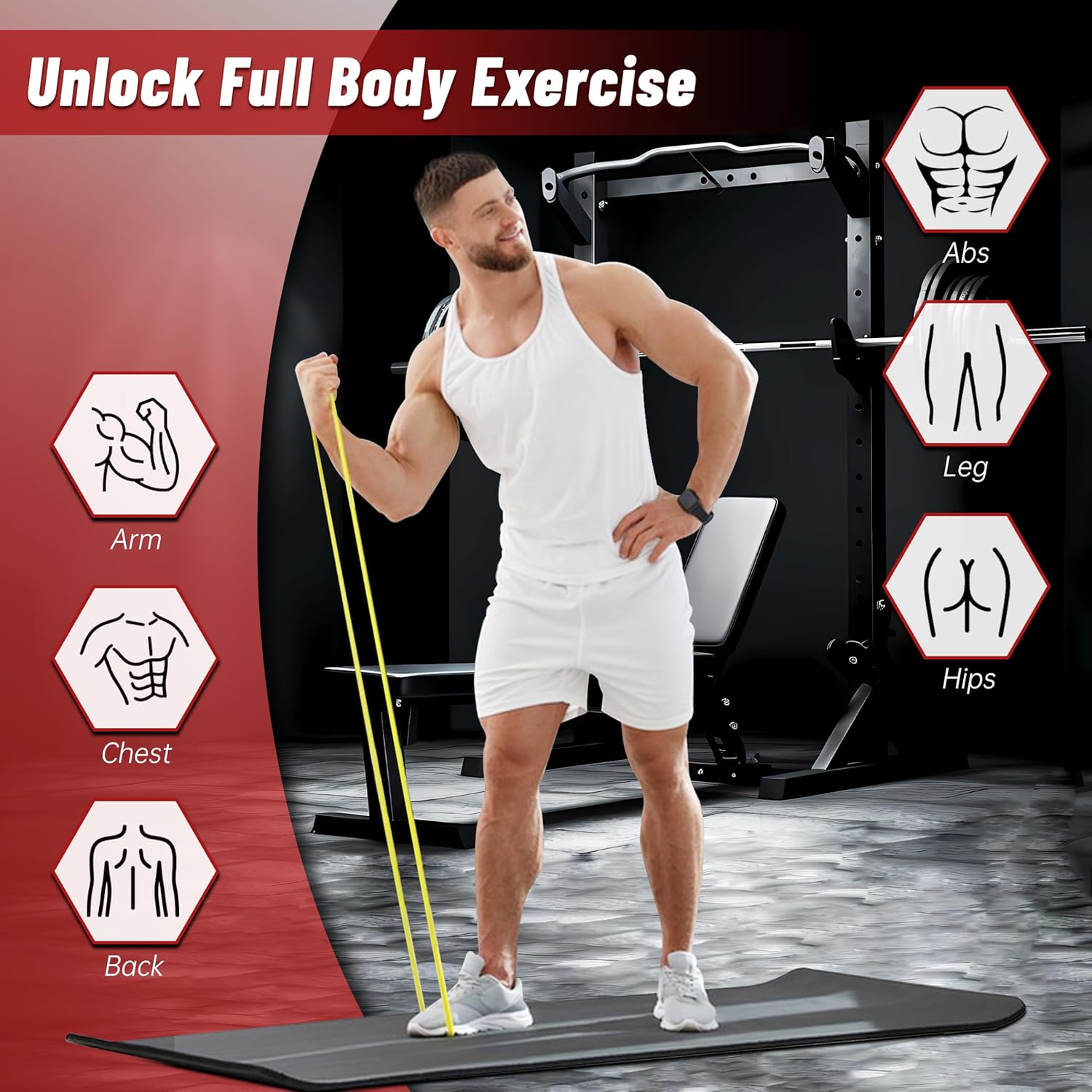 Pull Up Assistance Bands, 5-Level Resistance Bands for Working Out, Pull Up Bands for Men & Women, Exercise Bands for Full-Body Training, Fitness, Physical Therapy, Stretch Workout Bands at Home, Gym - Image 3