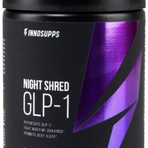 InnoSupps Night Shred GLP-1 – Nighttime Metabolic + Sleep Support* – Akkermansia + Ashwagandha – 60 Capsules. 30 Servings.