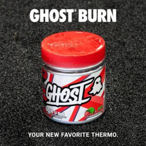 GHOST Burn Weight Management Powder, Kiwi Strawberry (60 Servings) – Metabolism & Energy Support Supplement for Men & Women – Natural Caffeine, L-Carnitine & L-Tyrosine – Soy & Sugar-Free, Vegan