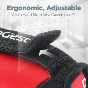 LoGest Soft Hand Weights Adjustable Straps – Comes in 1LB Weights or 2LB or 3LB 4LB – Comfortable & Secure Weighted Neoprene Dumbbells with Straps for Walking Running Cardio Workout Physical Therapy