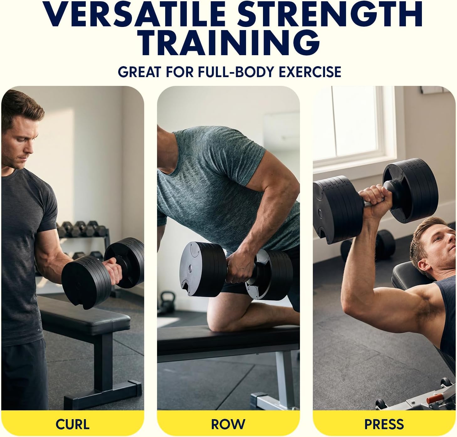 SQUATZ Adjustable Dumbbells with Quick Weight Change, Space-Saving Dumbbell Set with Anti‑Slip Handle, Secure Locking System, Heavy‑Duty Plates & Base for Home Workout and Strength Training - Image 5