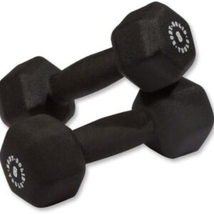 Body-Solid Tools Neoprene Dumbbell for Weight and Aerobic Strength Training, Pilates & Physical Therapy, Hand Weights for Men and Women, Commercial and Home Gym Free Weights Hex End Dumbbells