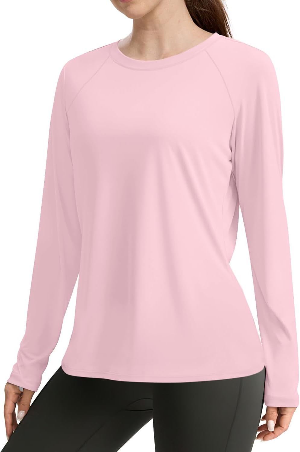 WIHOLL Workout Tops for Women Long Sleeve Sun Shirt UPF 50+ UV Protection Running Hiking Clothes Quick Dry Athletic Tops - Image 2