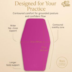 Shanti Diamond Series Yoga Mat – Diamond Shape to expand your Practise, UltraGrip surface, High dencity Cushioning for, Yoga, Pilates, Stretching & Home fitness.