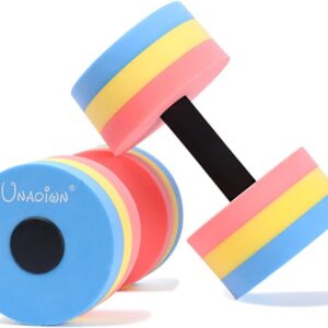 UNAOIWN Water Weights for Pool Exercise 2Pcs Water Dumbbells Aerobics Pool Barbells Lightweight Resistance Aquatic Dumbbell for Swimming