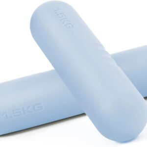 Egles Dumbbell Weight Bars for Women & Men, Set of 2 (3.3 LB | 6.6 LB Pair) -Hand Weights for Walking, Strength Training, Yoga, Pilates, Non-Slip Weights, Portable Strength Training