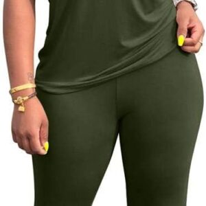 Lounge Sets for Women 2 Piece Summer Casual Jogger Workout Outfits Short Tops Long Pant Sweat suit leggings set