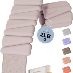 Pilates Weight | Wrist & Ankle Weights for Women | Weighted Bangles | 1LB/ 2LB Each (Set of 2)