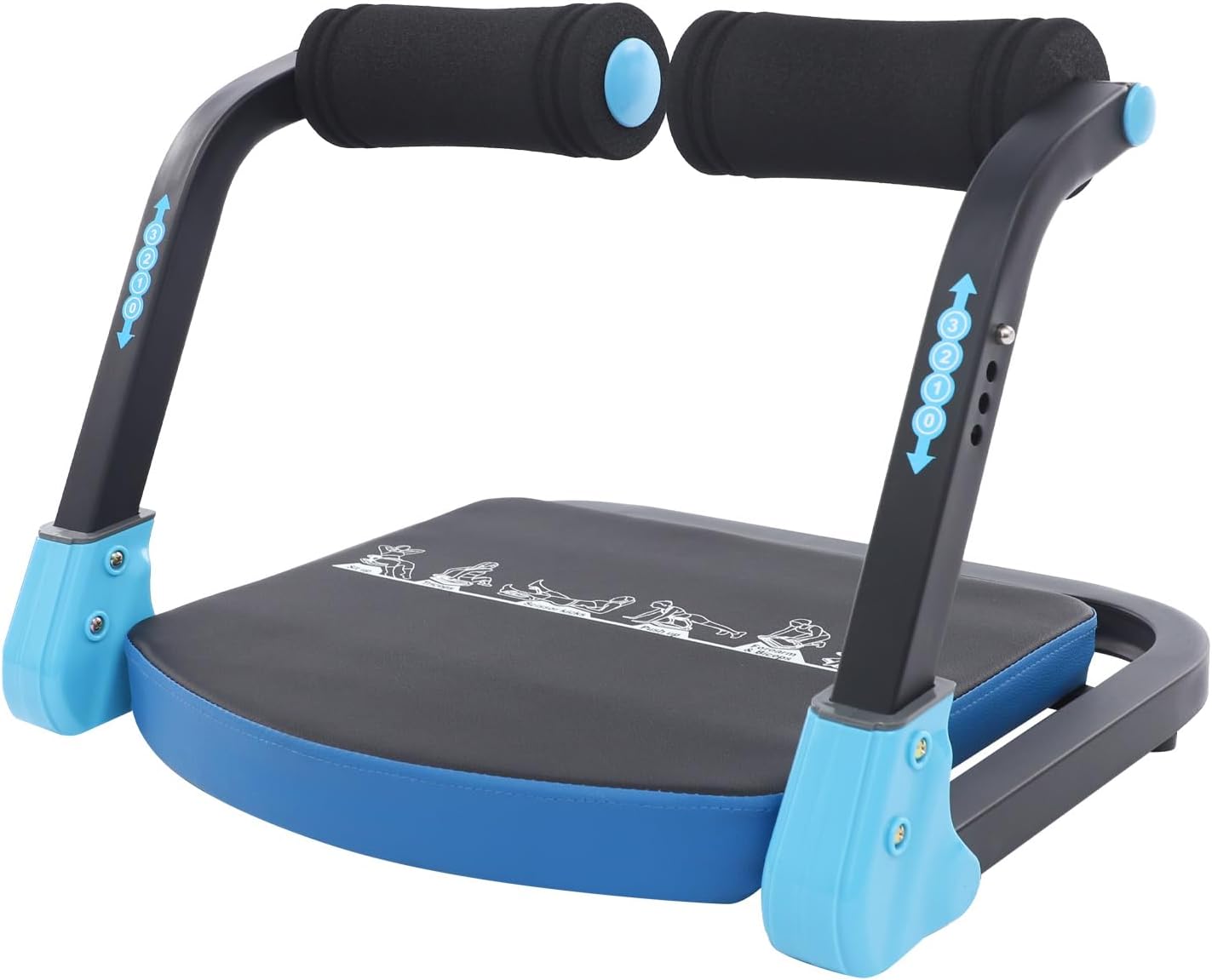 Ab Machine, 3-Levels Adjustable Ab Workout Equipment, Multifunctional Abdominal Exercise Machine Ab Core Trainer Abdominal Machine Exercise Equipment for Home Gym Office
