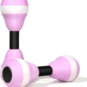 VIDELLY 2-Piece Aquatic Exercise Foam Dumbbell Set – Pool Fitness Water Aerobic Equipment for Weight Loss