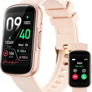 Parsonver Fitness Tracker with Step Counter/Calories/Stopwatch, Health Activity Tracker with Heart Rate Sleep Monitor, IP68 Waterproof Smart Watch 110+ Sport Modes Pedometer Watch for Women, Rose Gold