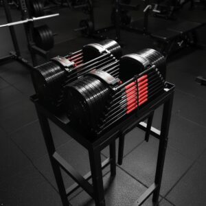 Commercial Heavy Duty Adjustable Dumbbell Stand & Kettlebell Stand, Adjustable Dumbbell Weight Rack, Kettlebell Storage Rack, Weight Rack for Garage/Home Gym/Commercial with Non-Slip Base, Anti-Tip Safety & Space-Saving Design, Weight Capacity 500/600/800 lbs