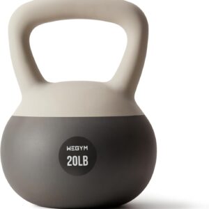 WeGym Soft Kettlebells with Cushioned Impact-Resistant Base and Anti-Slip, Wide-Grip Handle for Home Workouts, Weightlifting, and Full Body Strength Training