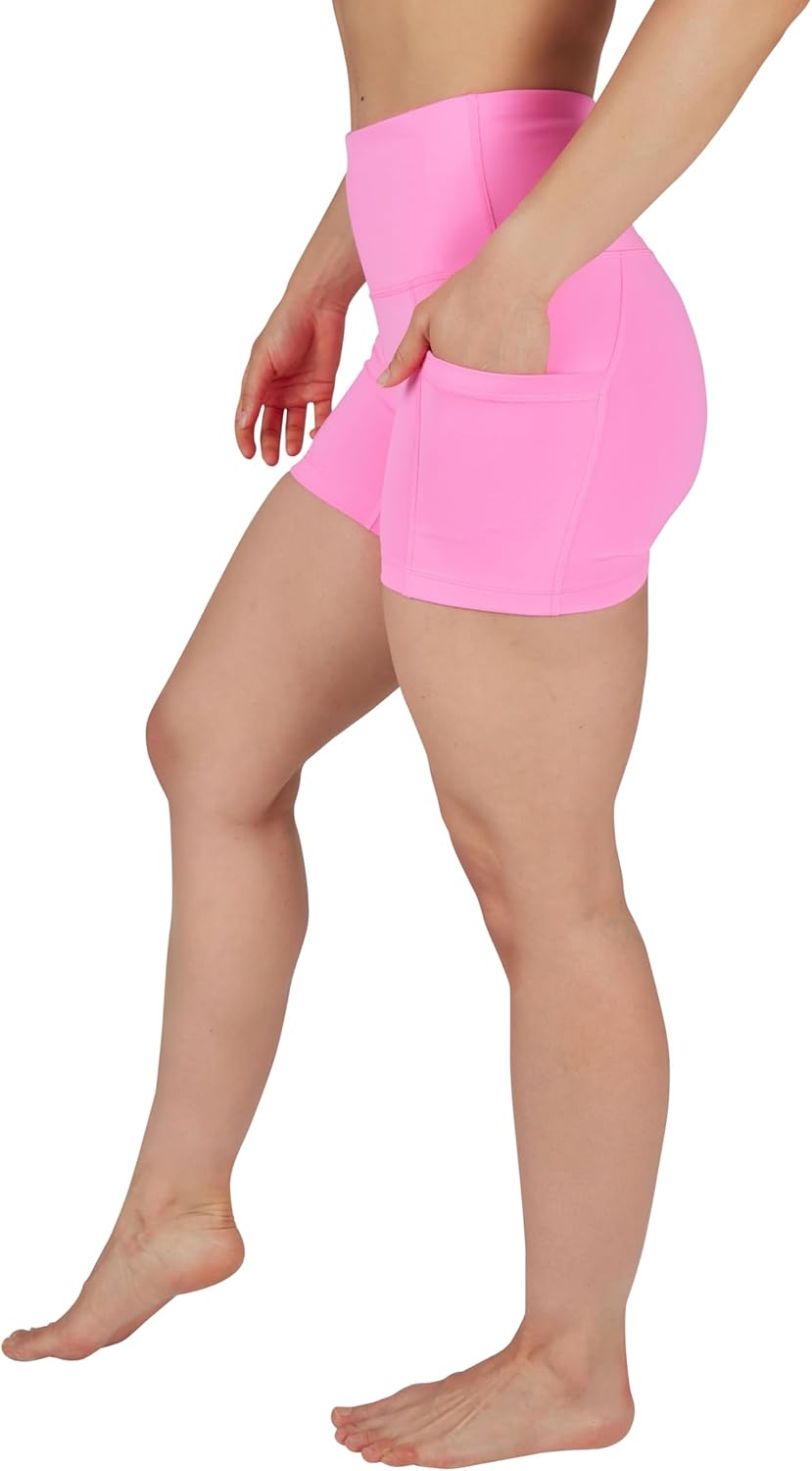 Yogalicious Womens High Waisted Biker Shorts Workout Running Spandex Yoga Shorts 3.5", 5", 7", 9" - Image 2