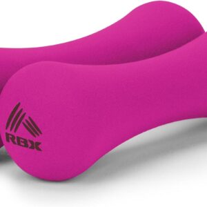 RBX 4LB Hand Weights (2LB each), Neoprene Hand Weights for Home Workouts, Cardio & Strength Training, Home Gym Equipment