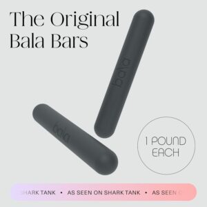 Bala Bars Dumbbell Set for Women & Men – Set of 2 Bars Designed for Walking, Strength Training, HIIT, Boxing & Aerobics – Hand Weights for Working Out at Home