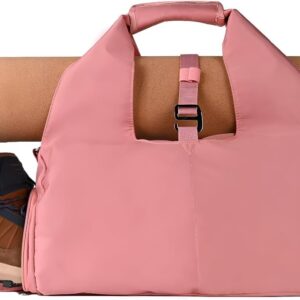 Yoga Bags for Women with Yoga Mat Bags Carrier Carryall Polyester Tote Bag for Pilates Shoulder for Travel Office Beach Workout