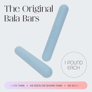 Bala Bars Dumbbell Set for Women & Men – Set of 2 Bars Designed for Walking, Strength Training, HIIT, Boxing & Aerobics – Hand Weights for Working Out at Home