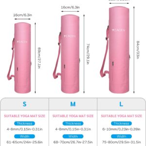 Upgrade Yoga Mat Bag with Pocket, Exercise Yoga Mat Carrier with Adjustable Strap,Multi-Functional Storage Bag