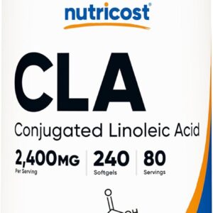Nutricost CLA (Conjugated Linoleic Acid) 800mg, 240 Softgels