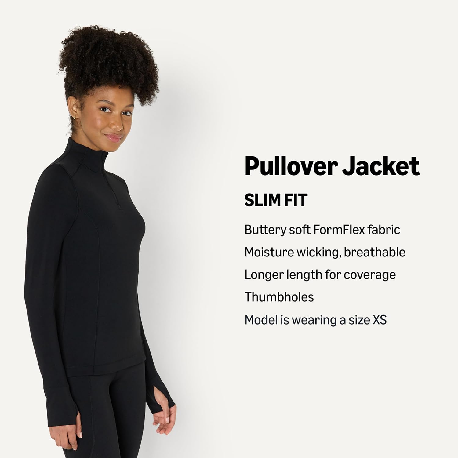 Amazon Essentials Women's Active FormFlex Buttery Soft Slim Fit Quarter Zip Long Sleeve Pullover Jacket - Image 4