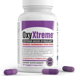 Oxy Xtreme by EPG is a Feel-Good Energy Product That has The Look and Feel of The Old Oxy Elite Pro. Ignited by GABA Caffeine and Yohimbe. 60 Veggie Capsules