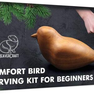 BeaverCraft Wood Carving Kit Comfort Bird DIY Kits for Adults Hobbies Whittling Knife Kit for Beginners & Kids Adult Craft Kits Wood Carving Knife Set