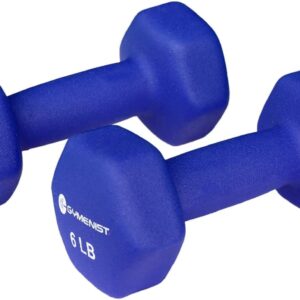 GYMENIST Pair of Dumbbells Set of 2 Soft Non Slip Grip Dumbbells Pair Covered with Neoprene