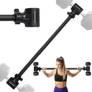 Upgraded Dumbbell Barbell Converter Bar – Transform Dumbbells into Barbell, Adjustable Weights, Up to 200 lbs, Suitable for Home Gym Fitness
