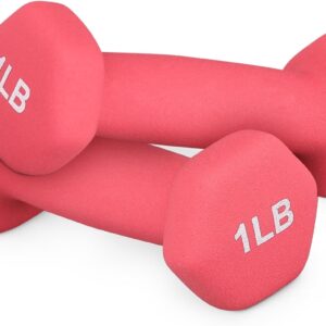 Neoprene Coated Dumbbell Hand Weights Set – 1LB, 2LB, 3LB, 5LB Pairs for Strength Training and Home Workouts, Hex Shape for Stability and Non-Slip Grip
