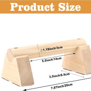 Parallettes Push Up Bar, Calisthenics Strength Training Equipment for Home, Wooden Pushup Handles for Floor