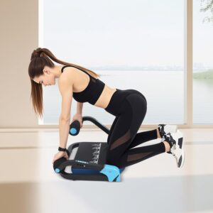 Ab Machine, 3-Levels Adjustable Ab Workout Equipment, Multifunctional Abdominal Exercise Machine Ab Core Trainer Abdominal Machine Exercise Equipment for Home Gym Office