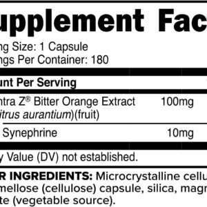 PrimaForce Syneburn Supplement, 180 Capsules – Synephrine from ADVANTRA Z