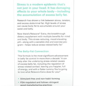 Extra Maximum Strength – Cortisol Supplements for Women – Reduce Cortisol Related Belly Fat – Stress Relief Supplement – Calm Mind – Improved Mood, 90 Count