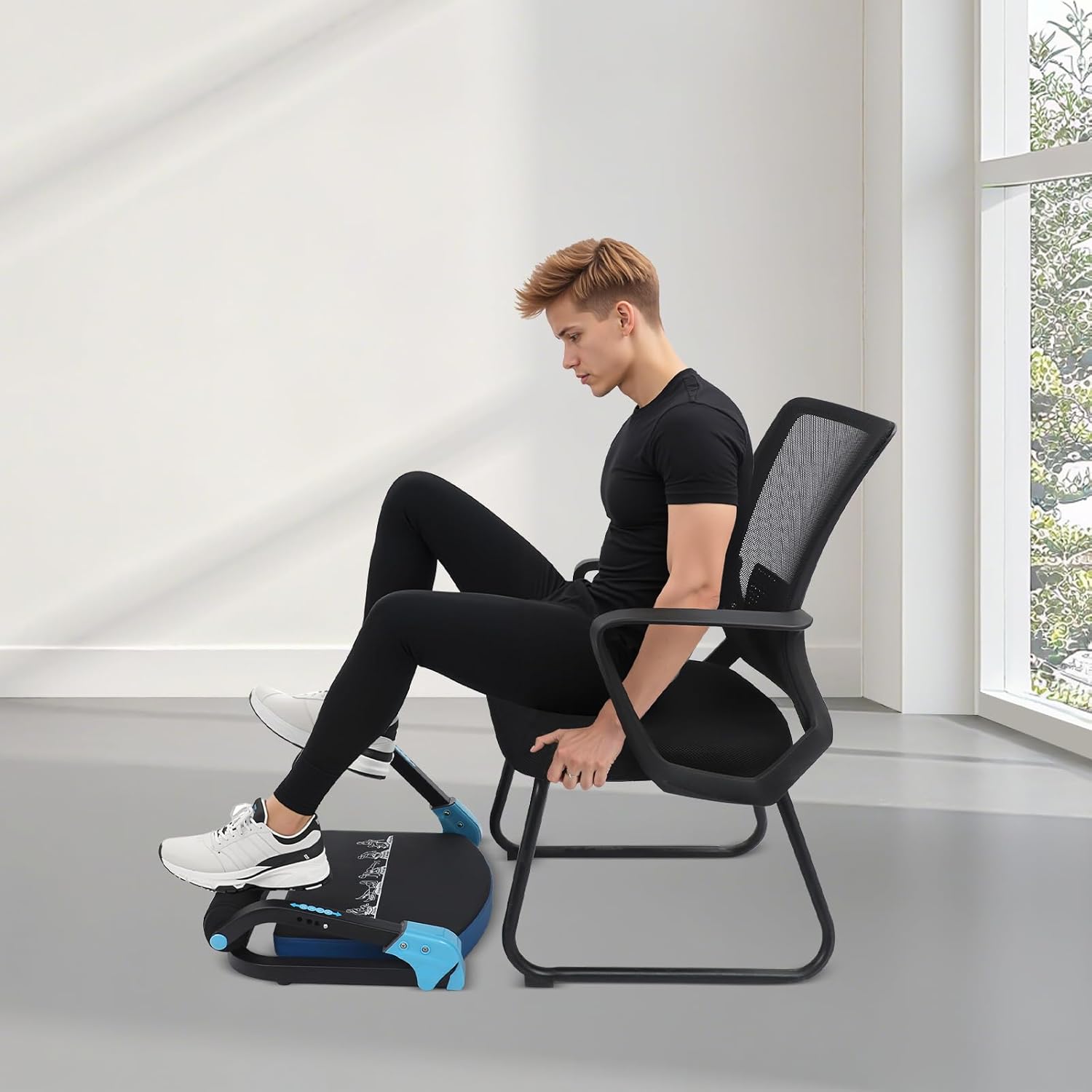 Ab Machine, 3-Levels Adjustable Ab Workout Equipment, Multifunctional Abdominal Exercise Machine Ab Core Trainer Abdominal Machine Exercise Equipment for Home Gym Office - Image 3